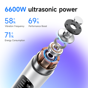 Spazzolino Elettrico Sonico Ultrasonico in Metallo Senza Fili IPX6 Impermeabile con LED, Rimuovi Placca Portatile, Sbiancante per Denti - Product Image 5