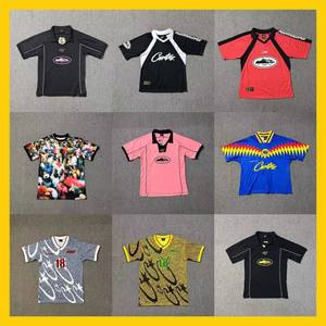 Corteiz Merek Fashion Jalanan Eropa Amerika Kaos Olahraga Musim Panas Katun Bernapas Pendek Longgar Bermotif Unisex - Product Image 2