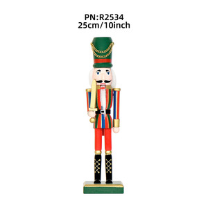 Ornements <span class=keywords><strong>de</strong></span> Noël occidentaux sur le thème des soldats, décoration rustique <span class=keywords><strong>de</strong></span> Noël, casse-noisette décoratif d'intérieur pour les fêtes - Product Image 2