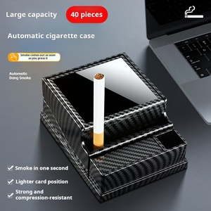 Nouvel étui à cigarettes automatique tendance et élégant, grande capacité 40 pièces, portable pour la voiture et la maison - Product Image 2