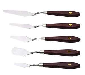 أدوات خلط الألوان الزيتية Bview <span class=keywords><strong>Artist</strong></span> 5 spood مقبض خشبي - Product Image 1