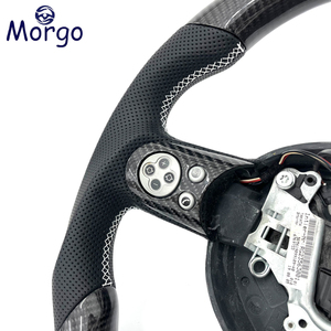 Volante de Carreras de Fibra de Carbono para Auto, para BMW <span class=keywords><strong>Mini</strong></span> Cooper S R56 R61 <span class=keywords><strong>GP</strong></span> Coupe, Volante de Fondo Plano de Fibra de Carbono - Product Image 2