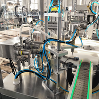 Machine automatique de remplissage et de bouchage de parfum, ligne d'embouteillage de liquides parfumés pour flacons en verre de 15 à 200 ml