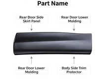 Moulure de bas de caisse arrière de voiture KR11-51-RD0F compatible Mazda CX5 2015 Panneau latéral de carrosserie