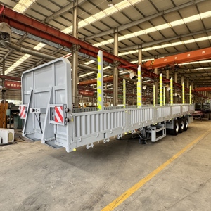 <span class=keywords><strong>Semirremolque</strong></span> de carga de cerca de estaca de tres ejes de acero para un compañero de transporte eficiente de camiones para conductores - Product Image 4