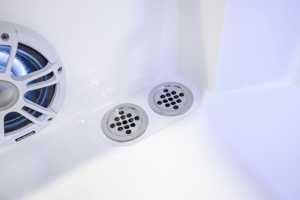 Boat Deck Drain Scupper 90° <b>Outlet</b> Marine Grade with Nylon Elbow 1-1/2" - Product Image 2