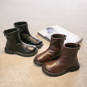 Stivali da cowboy di lusso per bambini scarpe da bambino per bambini autunno inverno pelle moda per bambini stivali caldi per bambini scarpe
