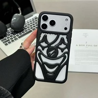 Coque de téléphone anti-traces de doigts pour iPhone 18 Pro Max, procédé d'injection de carburant Clown, sablée, coque de téléphone tendance