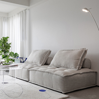 Meilleures ventes de sièges de salon nordiques modernes Canapé d'angle modulaire Boucle Sofa au sol
