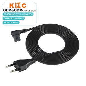 EU 2-Slot Power Cord IEC320-C7 to CEE 7/17 <b>For</b> Laptop <b>Printer</b> Charger & Electronic Devices - Product Image 1
