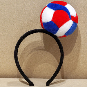 Diadema de Peluche con Balón de Fútbol de la Copa Mundial <span class=keywords><strong>FIFA</strong></span>, Aro para el Cabello con Balón de Fútbol Suave para Fanáticos del Deporte, Accesorio Divertido para Fiestas para Adultos - Product Image 3