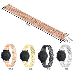 <span class=keywords><strong>Bracelet</strong></span> de montre en métal diamant de luxe 20mm 22mm pour <span class=keywords><strong>Samsung</strong></span> Galaxy <span class=keywords><strong>Watch</strong></span> 4 Classic <span class=keywords><strong>5</strong></span> <span class=keywords><strong>Pro</strong></span> 40/44/46/42/45mm <span class=keywords><strong>Bracelet</strong></span> - Product Image 4