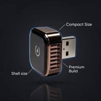 Adaptateur sans fil CarPlay Android Auto 2 en 1, mini dongle USB, faible latence, plug and play, universel pour iPhone Android autoradio