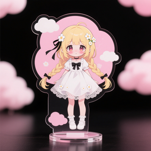 Support en acrylique transparent sur mesure OEM, épaisseur 3 mm, présentoir décoratif pour la maison et le bureau, figurine décorative, image de dessin animé gratuite, style amour - Product Image 2