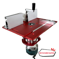 Sistema de elevación para router, kit de placa de inserción de aluminio para mesa de router, placa de trabajo para carpintería, herramientas auxiliares para carpintero