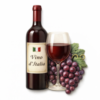 Aimant décoratif souvenir de vignoble en résine WeiVista Premium Italie, forme personnalisée OEM/ODM, pour boutique de voyage