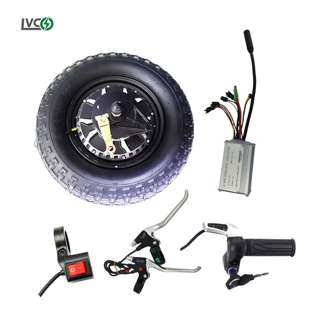 LVCO High Quality Electric Scooter Conversion Kit With Battery Electric Wheelbarrow Conversion Kit Tire Included for Carts