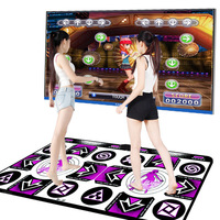 Tapis de danse coréen en PVC, double interface TV, machine de jeu à détection de mouvement pour ordinateur, usage domestique, vente en gros