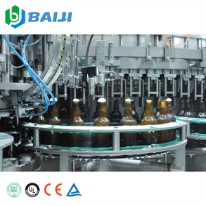 Línea de producción de cerveza de botella de vidrio pequeña completa automática 3 en 1 Precio de máquina embotelladora de llenado de cerveza artesanal - Product Image 1