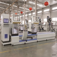 Machine de découpe CNC PARKER de précision pour acier inoxydable, aluminium et PVC, avec tête de coupe à double lame pour profilés et cadre moteur