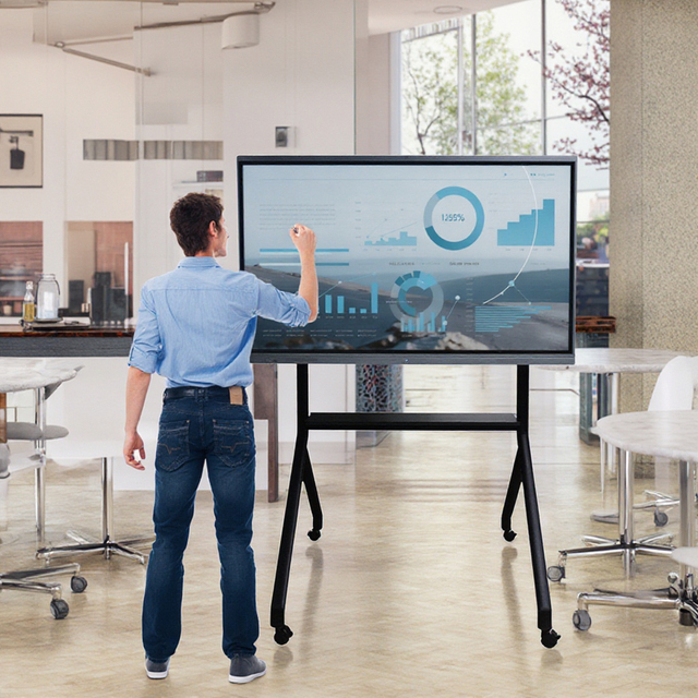 OEM 55 65 75 86 98 110 Inch Pen Finger Touch Interactive Flat Panel 4k Lcd Digital Interactive Smart Boards for Schools Teaching
