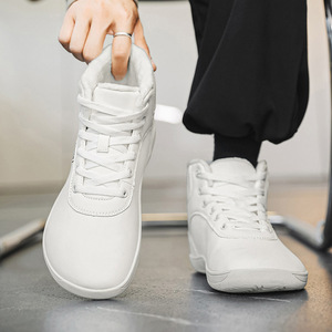 Chaussures d'hiver à semelle zéro drop, doublées de fourrure, à lacets, à tige haute, à bout large, pour hommes et femmes, nouvelle conception 2026 - Product Image 1