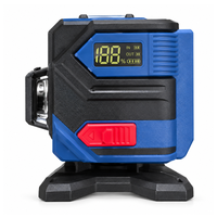 Niveau laser auto-nivelant vert à 12 lignes pour une utilisation en intérieur et en extérieur avec trépied de 1 m