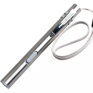 USB Rechargeable Mini Nursing LED Torch Professional Quality Medical Handy Pen Light Stainless Steel Clip Promotional Flashlight