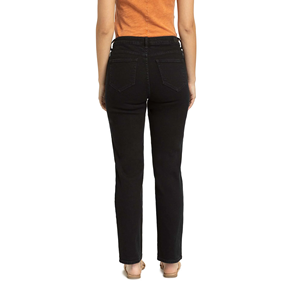 Pantalones vaqueros informales de cintura media para mujer de calidad superior, diseño personalizado, tela tejida transpirable, estilo lavado antiarrugas - Product Image 2