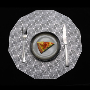 Serie Bronzing, Plástico Teslin, Nuevo Estilo Chino, Mantel Individual Aislante Térmico Grueso para Tazones, para Vajilla de Hotel y <span class=keywords><strong>Restaurante</strong></span> - Product Image 3