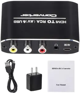 RCA Converter HDMI to AV 3RCA CVBS Composite Adapter with 3.5mm Audio is in promotion