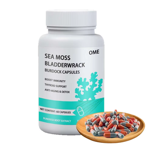 Suplemento Herbal de Marca Privada OEM ODM, Suministro a Granel, Fórmula Natural, 500mg, 60 Cápsulas, Cápsulas de Raíz de Bardana y Musgo Marino - Product Image 1