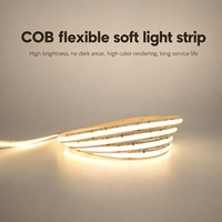 Bande lumineuse LED COB 24V, 560 LED/m, double couleur CCT 2700K-6500K, ruban LED intelligent adressable WS2811 SPI, 14W/m, 10mm, découpable, 5m/rouleau