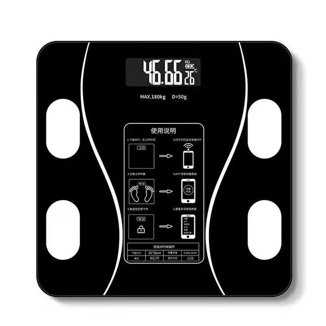 2026 Top Seller 180kg/396lb Electronic Bluetooth BMI Smart Body Fat Scale Weighing Scale,Body Fat Scale APP
