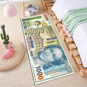 Alfombra antideslizante Decoración moderna para el hogar Alfombra Runner Dollar Impreso One Hundred <span class=keywords><strong>100</strong></span> Bill Print - Product Image 3