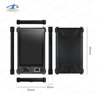 HFSecurity FP08 IP65 Android Tablet con lector RFID con escáner biométrico de huellas dactilares SDK código de barras