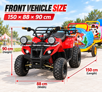 Offre Spéciale : Train à Trois Vagons à Moteur Essence 125cc/150cc avec Frein à Disque Hydraulique pour Parc d'Attractions