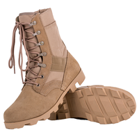 Bottes Tactiques Homme USA Imperméables Randonnée Extérieure Travail Sécurité Chaussures Durables Cuir Suède avec Embout Acier Bottes de Jungle