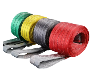 Sling de levage en polyester à double brin de forme plate - Product Image 1