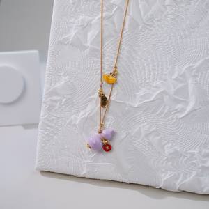 Collar de Cerámica con Diseño de Pez Brandon, Estilo Étnico Chino, Cadena Larga para Suéter, Hueso de Pez, Estilo Antiguo, Accesorio de Tela para Mujer - Product Image 6