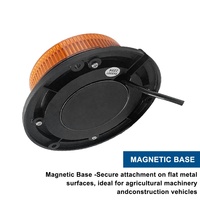 Luz Estroboscópica LED Magnética SG, Luz de Advertencia Giratoria de 24V con 2 Años de Garantía, Luz Intermitente de Emergencia para Camiones y Automóviles, Luz de Advertencia de Seguridad Vehicular