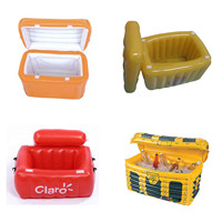 Promotion : Glacière flottante carrée pliable en plastique, grand format, étanche et écologique, pour boissons estivales