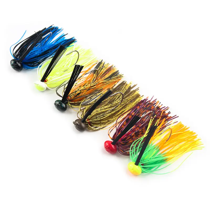 Kreis Gummi Jig Rock 5cm 12g Runde Fußball Gummi Soft Jig Head Angel köder