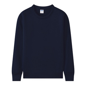 Fleece Lined Crew Neck Sweatshirt Orange Workwear Custom Logo Printing Enterprise Factory Uniforms - Product Image 5