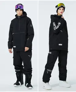 Roupa de inverno quente personalizada para esqui, jaqueta e calça de snowboard, roupa esportiva para mulheres e homens