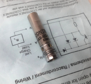 Capteur inductif <span class=keywords><strong>Contrinex</strong></span> DW-AS-423-065-001 neuf, 6,5 mm, surface lisse, 1,5 mm, PNP NO, connecteur M8 - Product Image 1