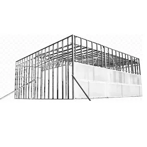 Склад Q235B легкий металлический каркас здания сборные стальные конструкции стальная конструкция