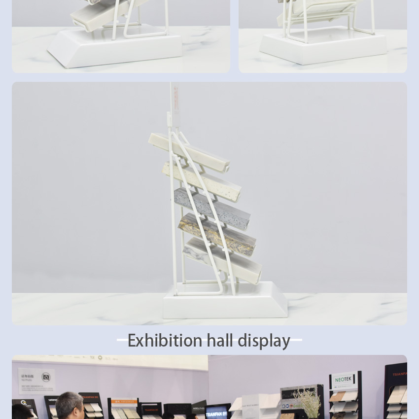 Showroom Support Countertop Marble Panel Frame Display Stand And Stone Ceramic Tile Rack