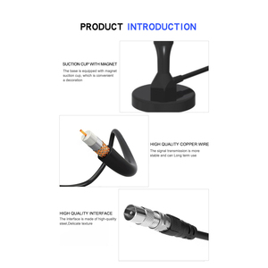 Antena de TV para Interiores y Exteriores con Base Magnética, Paquete Bilingüe Español-Portugués Personalizado, ISDB-T/ATSC para Supermercados Latinoamericanos - Product Image 3