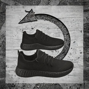 Mocassins de sport décontractés pour hommes, pour la marche en plein air, le jogging, les saisons d'hiver, de printemps et d'automne, respirants, en maille, semelle intérieure en PU jetable - Product Image 3